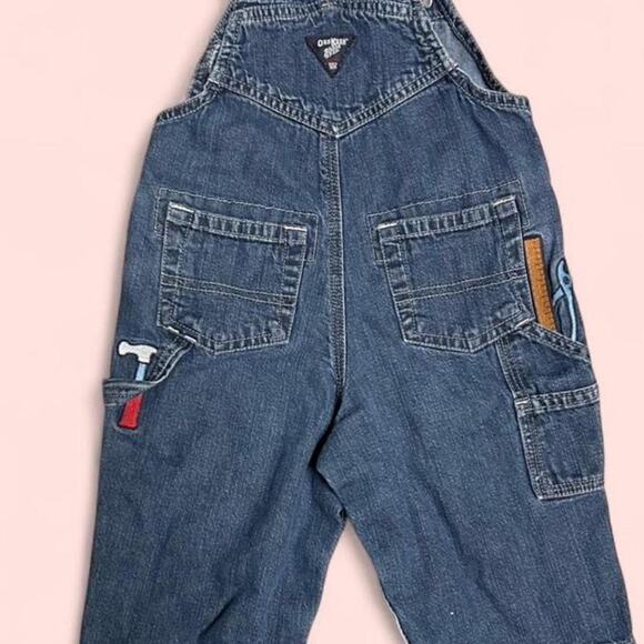 12m Vintage lot 4 one pieces, construction tool overalls, and cardigan - Picture 4 of 8